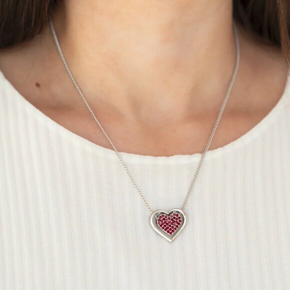 Paparazzi Jewelry Accessories - Game, Set, MATCHMAKER - Red Necklace - Vintage - Picture 4 of 6